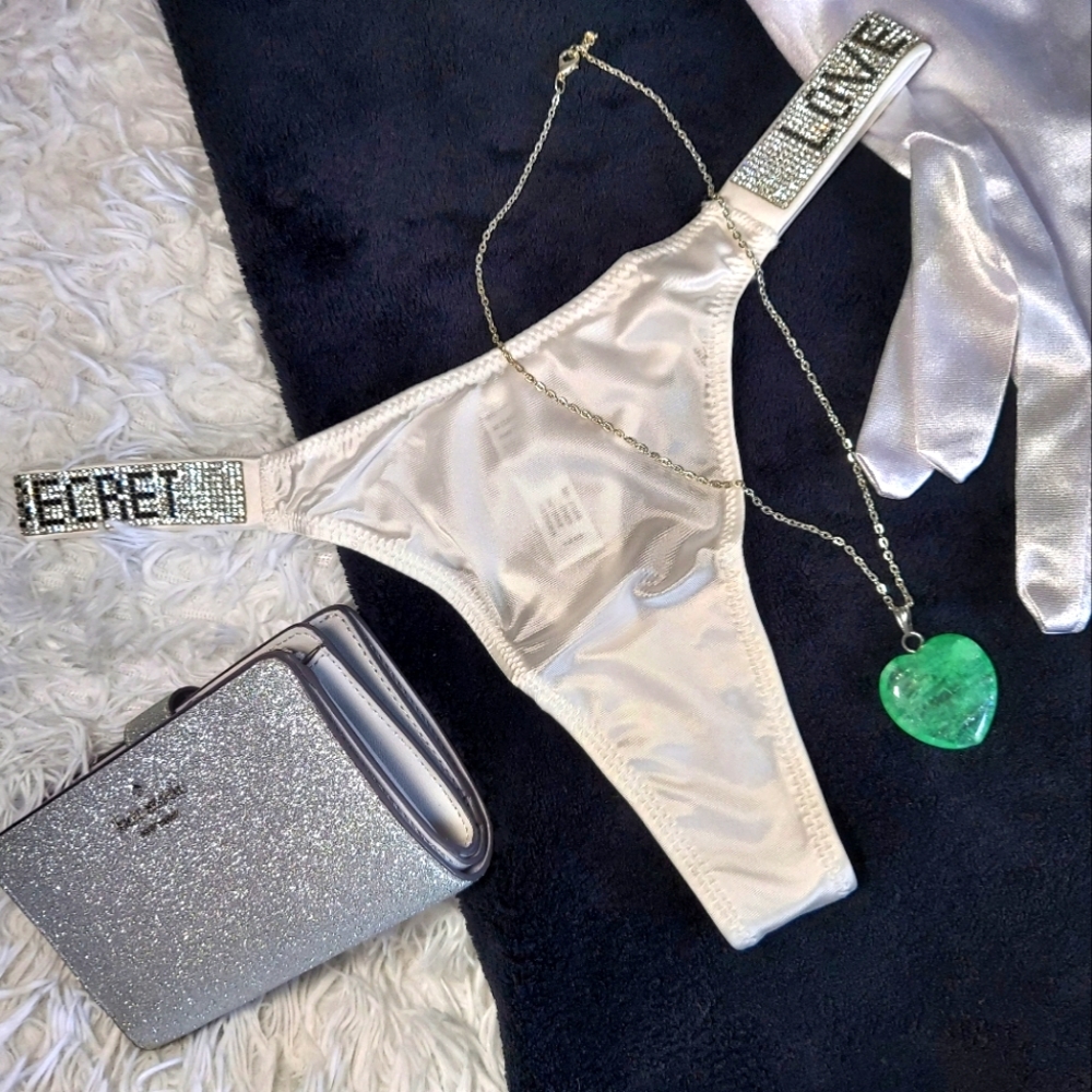 White Satin Panties. White Satin Thong. Women Satin. Santin Soft Thong.